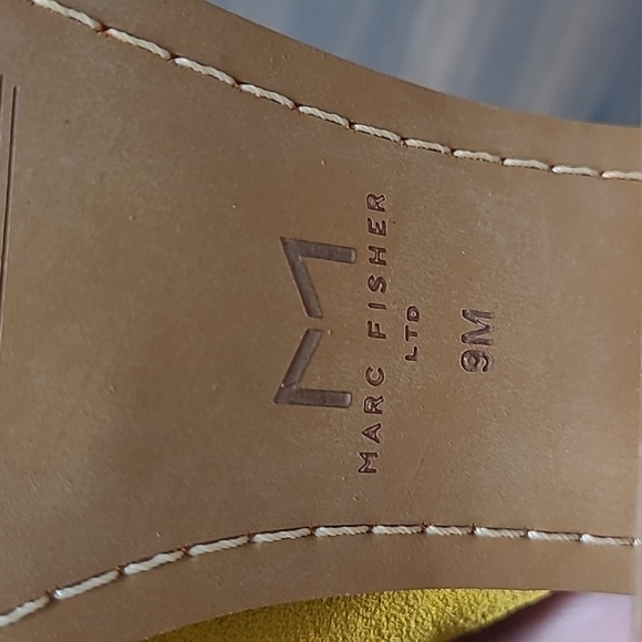 Marc Fisher Yellow Sandals - Picture 6 of 9